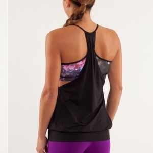 lululemon athletica Black Open-Back Tank